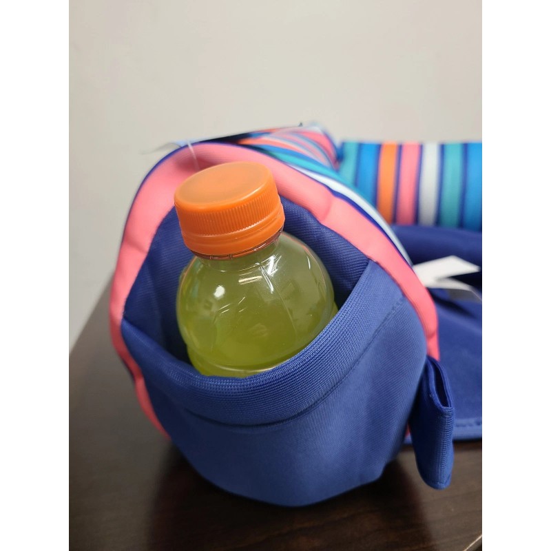 Big Joe Pool Noodle Sling Chair With Drink Multicolor Strip