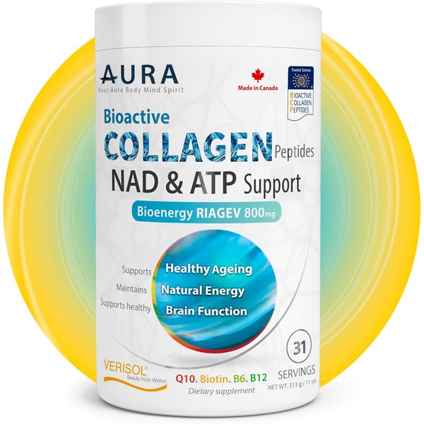 AURA VERISOL® Bioactive Collagen Peptides® Powder with Patented NAD+ &