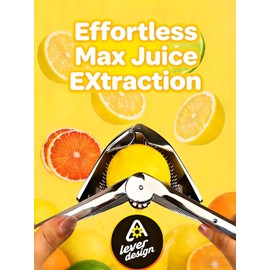 Lemon Squeezer, Stainless Steel Lemon Juicer, Hand Juicer, Manual Citrus Squeezer, Handheld Squeeze Lemons Citrus Lime Orange (Silver)