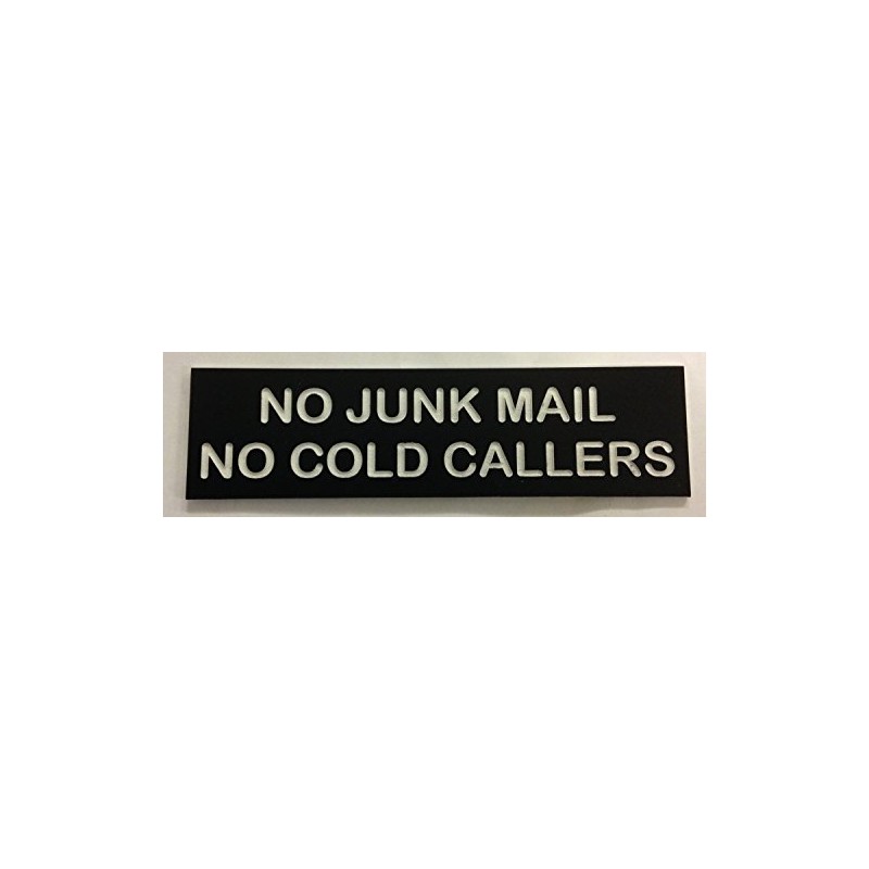 FSSS Ltd NO JUNK MAIL NO COLD CALLERS ENGRAVED ACRYLIC