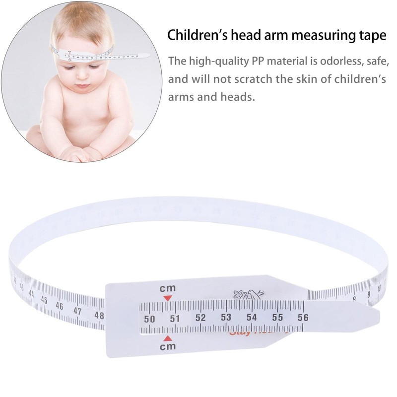 VILLCASE 6pcs Head Circumference Tape Measure, Plastic Reusable Newborn Head