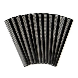 STUDIO LIMITED Premium Barber Comb 12pcs Professional Styling Hair Comb Comb Set All Hair Types & Styles (9" Black-60082)