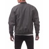 Pro Club Men's Varsity Fleece Baseball Jacket, Charcoal/Charcoal, Medium