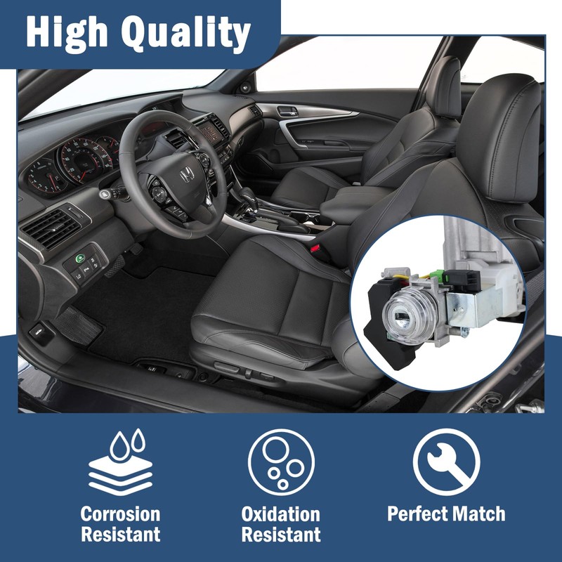 Ignition Switch Lock Cylinder Assembly with 2 Chip Remote Keys