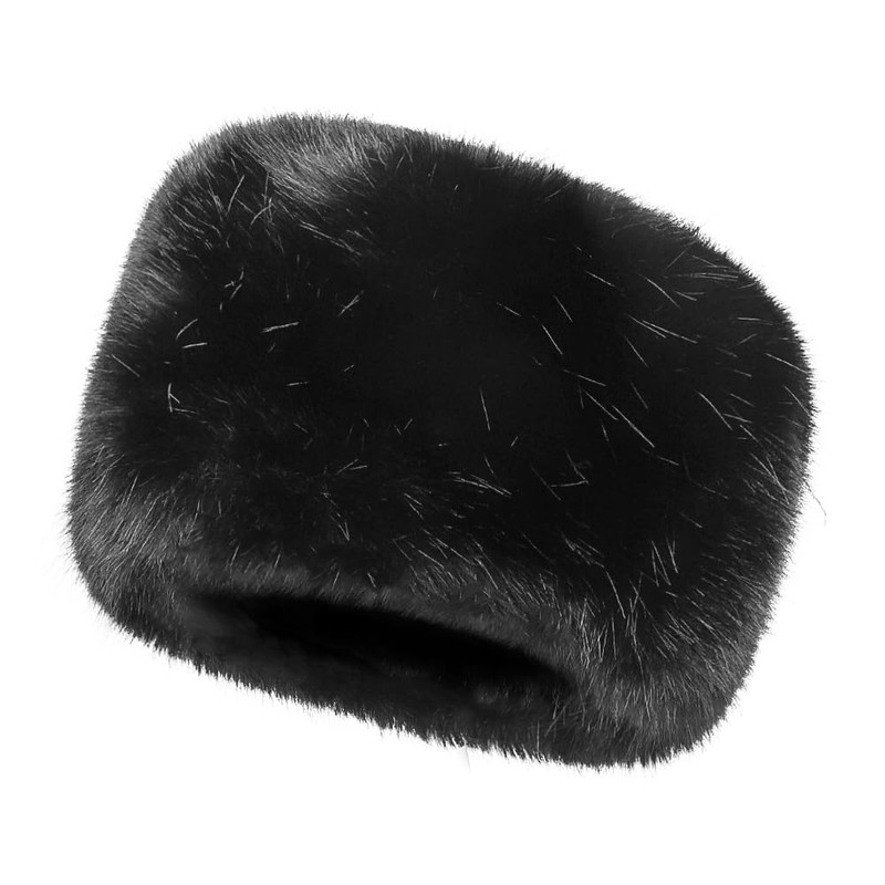 Men Winter Trapper Hat Faux Fur Russian Trooper Hat Furry