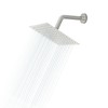 Lordear Rain Shower Head 6 Inch Solid Ultra Thin 304