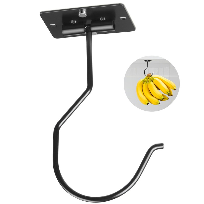 CINKSY Self Adhesive Banana Hook Hanger Foldable Under Cabinet Banana