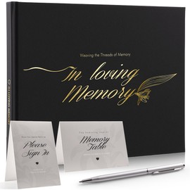 Funeral Guest Book, Celebration of Life Memorial Book