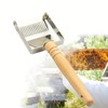 AIMALL Stainless Steel Honey Uncapping Fork with Wooden Handle Beekeeping