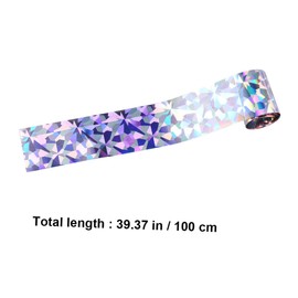 SAFIGLE 30rolls Nail Decals Women Nail Art Sticker Holographic Easy Apply Press for Home Salon Random Style