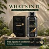 Black Hair Dye Shampoo 3 in 1, Instant Hair Color