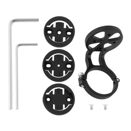 ECSiNG 1 x Bicycle Handlebar Computer Mount for 31.8 mm Handlebars Compatible with Garmin Edge Compatible with Wahoo Elemnt 52.6 x 31.8 x 37.9 mm Black