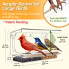 LUJII Shatterproof Window Bird Feeder with Strongest Suction Cups, Wild