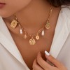 YANCHUN Charm Necklace Dainty 14k Gold Necklace for Women Trendy