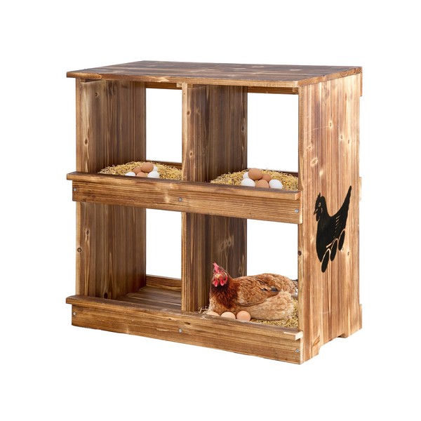 JoneCafe Nesting Boxes for Chickens - Wooden Chicken Nesting Box