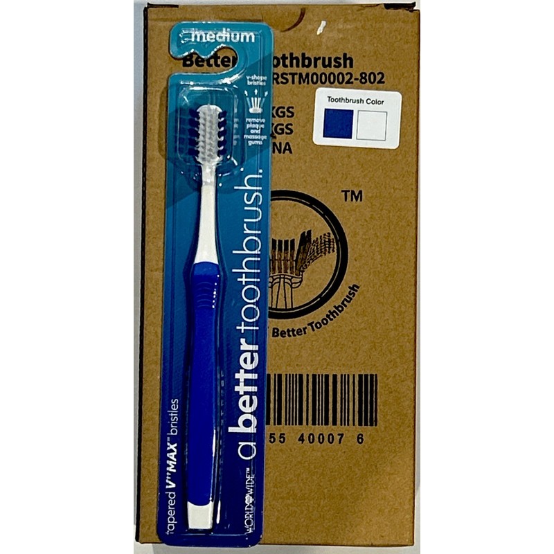 World Wide Daily Toothbrush Case Of 12 Packs - Medium