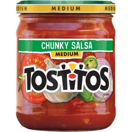 Tostitos Medium Chunky Salsa, 15.5 Ounce Jar, Pack of 4