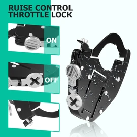 Motorcycle Throttle Lock, Universal Motorcycle Cruise Throttle Aid, Motorcycle Cruise Control Clamp,Throttle Control System, Motorcycle Grips Assistance, for Most Motorcycles, Sports Bikes (Bottom)
