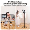 Smartphone Ring Selfie Light Kit Handheld LED Mobile Video Stabilizer