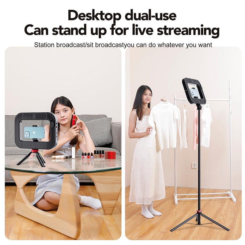 Smartphone Ring Selfie Light Kit Handheld LED Mobile Video Stabilizer