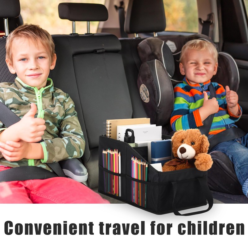 Honeydak Passenger Seat Organizer, Collapsible Car Storage for Console Front/back