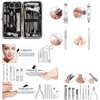 Set Manicure Pedicure Acero Inoxidable 19 Piezas Para Uñas de