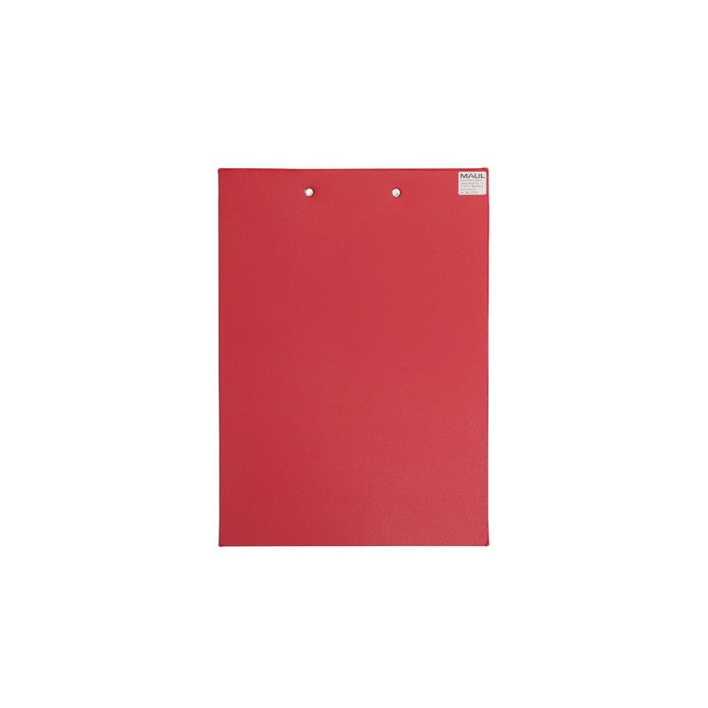 MAUL 2335225 A4 Portrait Clipboard with Foil Cover - Red