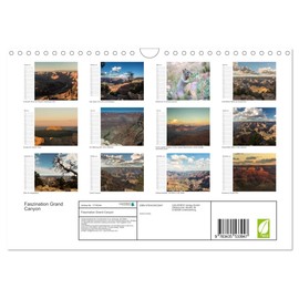 Faszination Grand Canyon (Wandkalender 2025 DIN A4 quer), CALVENDO Monatskalender [Calendar] Andrea Potratz