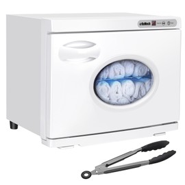 ROMECH 23L Hot Towel Warmer Cabinet, Professional Towel Heater with LED Temperature Display Setting, Extra Large Capacity Towel Warmers for Spa Massage Salon Home (White)