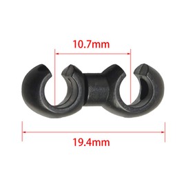 SeonFook 10pcs Bike Brake Cable Hook Clip S Shape Wire Buckle Lightweight 360 Degree Swivel Clamp for Bicycle MTB Organization