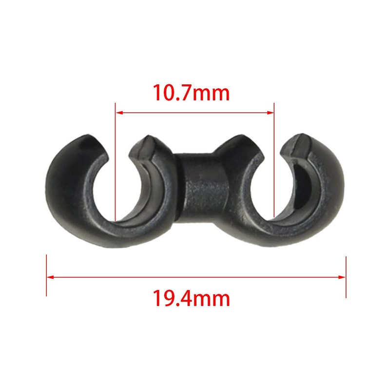 SeonFook 10pcs Bike Brake Cable Hook Clip S Shape Wire