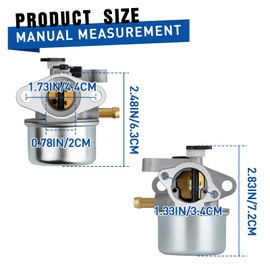 SOLLON Carburetor Metal Carburetor with Rubber Ring for Briggs & Stratton 790845 799871 799866 796707 794304 122000 Toro Craftsman Lawn Mower Engine Fuel Filter