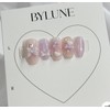 Lavender Bonbon Handmade Nail Tips Ribbon Nail Tips - Ballerina