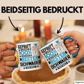 Trendation Brother-in-law Gift Funny Saying for Brother-in-law Gift Idea "Bester Schwager Der Welt" (