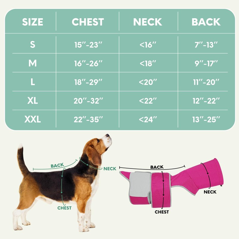 Dog Anxiety Shirt with Hood, Thunder Vest Noise-Reducing, Skin-Friendly Relief