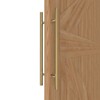 LVYIHAN Titanium Gold Round Barn Door Handles 12"/16"/18"/24"/36"/48"/59'', Pull Push