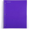 Mintra Office Durable Spiral Notebooks, 5 Subject 3pk (Teal/Purple/White College