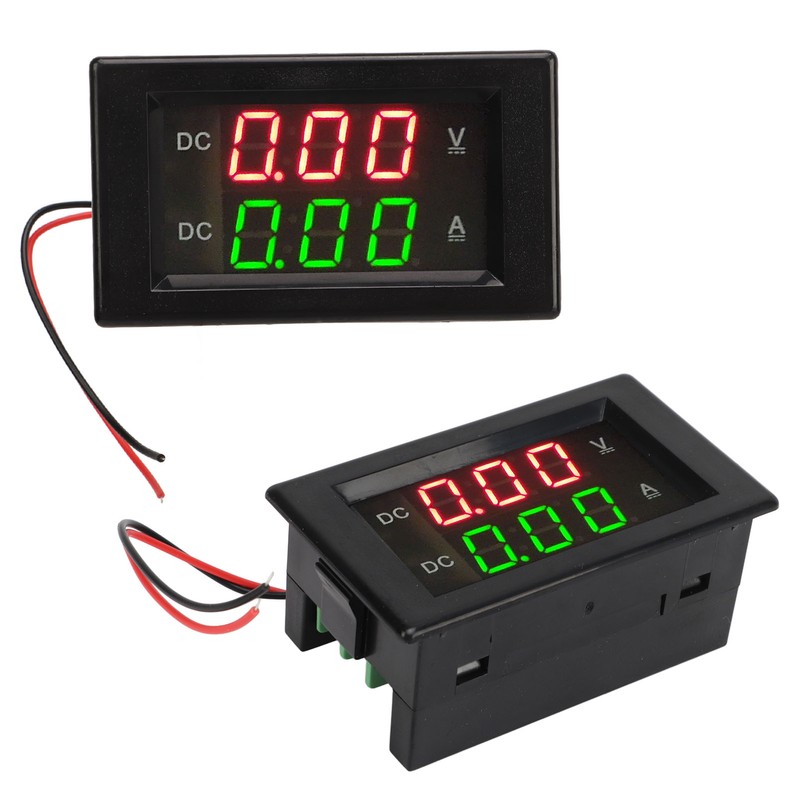 YB4835VA Digital Voltmeter Ammeter DC 600V 100A Decimal Point Automatic