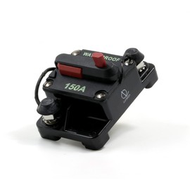 Lumision Waterproof Automotive Circuit Breaker Manual Reset Upto 48VDC 150AMP
