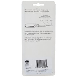 Gardner Bender TT-10B Electricians Tapping and Rethreading Tool, 3 Tap Sizes 6-32, 8-32, & 10-24