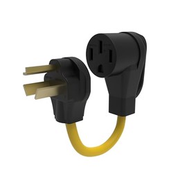 ZOVAYA NEMA 10-30P to 14-50R EV Charger Adapter Cord 30A to 50A Level 2 for RV/EV Charging.Welding Dryer EV Charger Adapter 125/250V，STW 10/3.ETL Listed