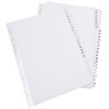 Q-Connect 1-50 Index Multi-Punched Reinforced Board Clear Tab A4 White