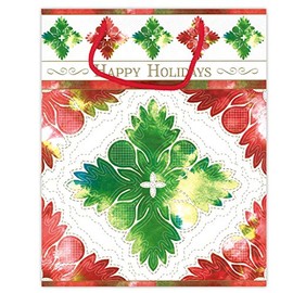 Hawaiian Quilted Holidays Christmas Holiday Gift Bags, 6-pack (Large)