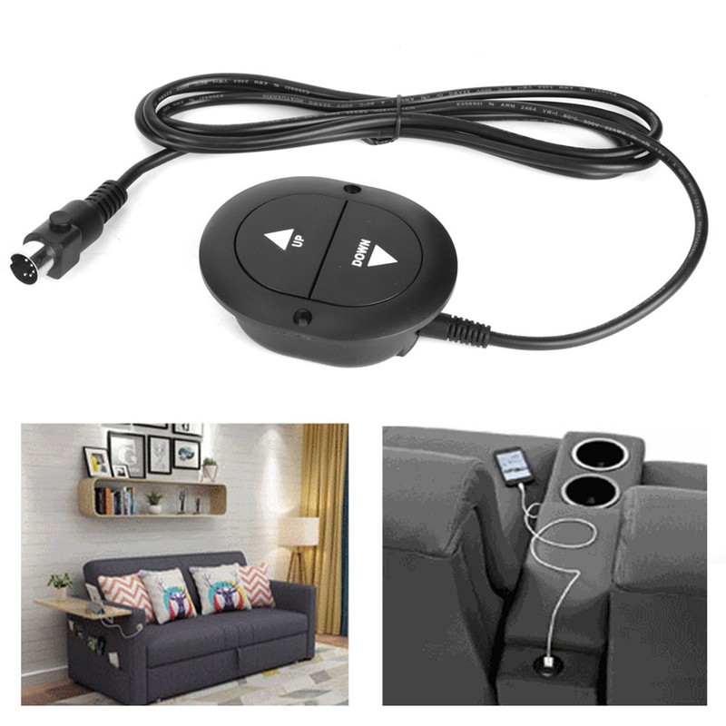 2 Button 5 Pin Electric Sofa Hand Controller Control Switch
