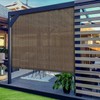 SunnyRoyal Patio Shades Roll Up Outdoor Exterior Roller Shades Roll