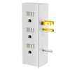 6 Outlets Splitter, 6-Outlet with Sliding Safety Covers, Grounded Side