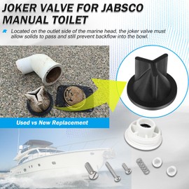 YOOWEE 29045-3000 Replacement for Jabsco Marine Manual Toilet Service Kit, Fit for 29090-3000 Compact & 29120-3000 Household Series Toilet (2008 and Up), 29045-3000 Twist N Lock Toilet Service Kits