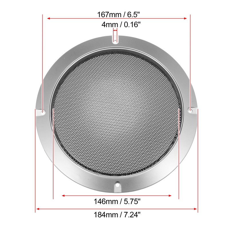 X AUTOHAUX Pack of 2 Car Speakers Grill Cover Round