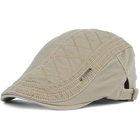 Thenice Mens Vintage Style Flat Cap Gatsby Ivy Caps Irish Hunting Hats (Beige)