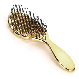 Cepillo para el cabello, cepillo de paleta para largo, corto, grueso, fino, rizado, recto, ondulado, seco, aceite, peine para la cabeza, peine, peine para el cuero cabelludo, masaje(Oro)
